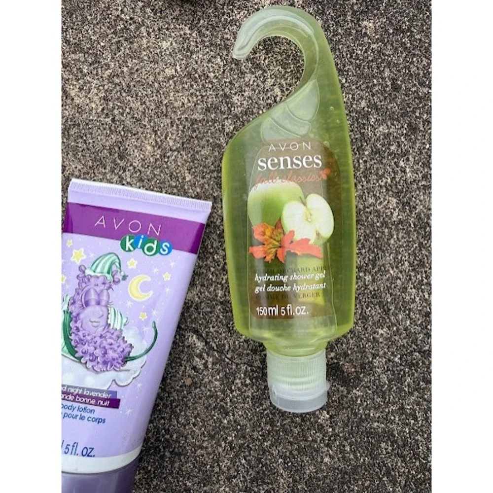 Avon Kids Lavender Body Lotion & Senses Fresh Orchard Apple Shower Gel Set 5oz